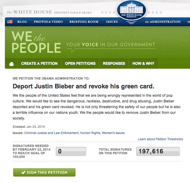 PetitionBieber