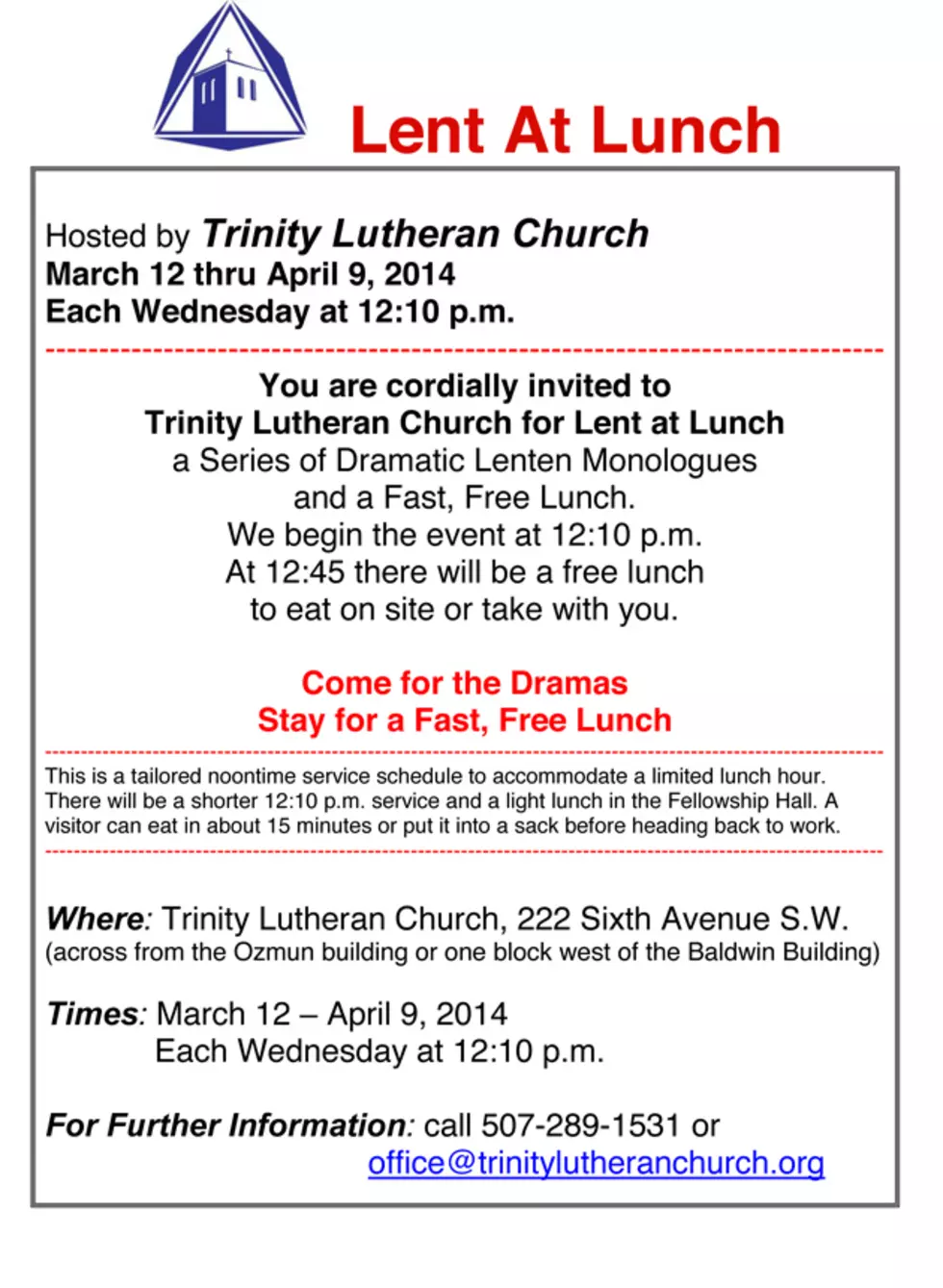 Lent At Lunch