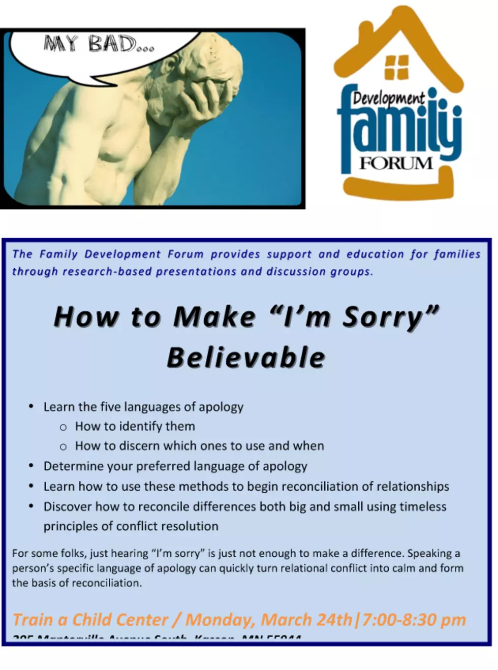 How To Make &#8216;I&#8217;m Sorry Believable&#8217;